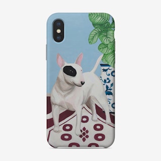 English Bull Terrier With Plant Phone Case