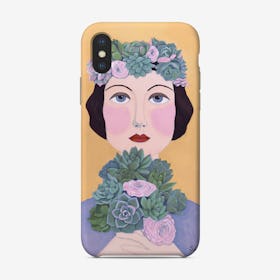 Woman And Succulents Phone Case