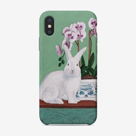 Rabbit And Orchid Phone Case