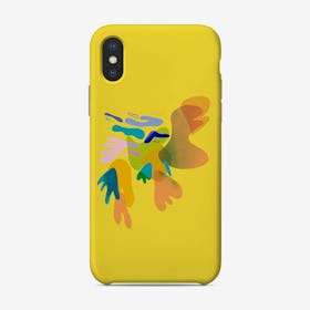 Abstract Yellow Phone Case