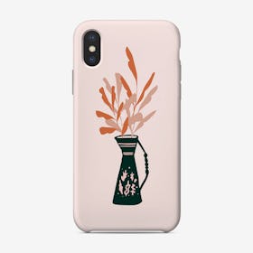 Vase And Leaves Phone Case
