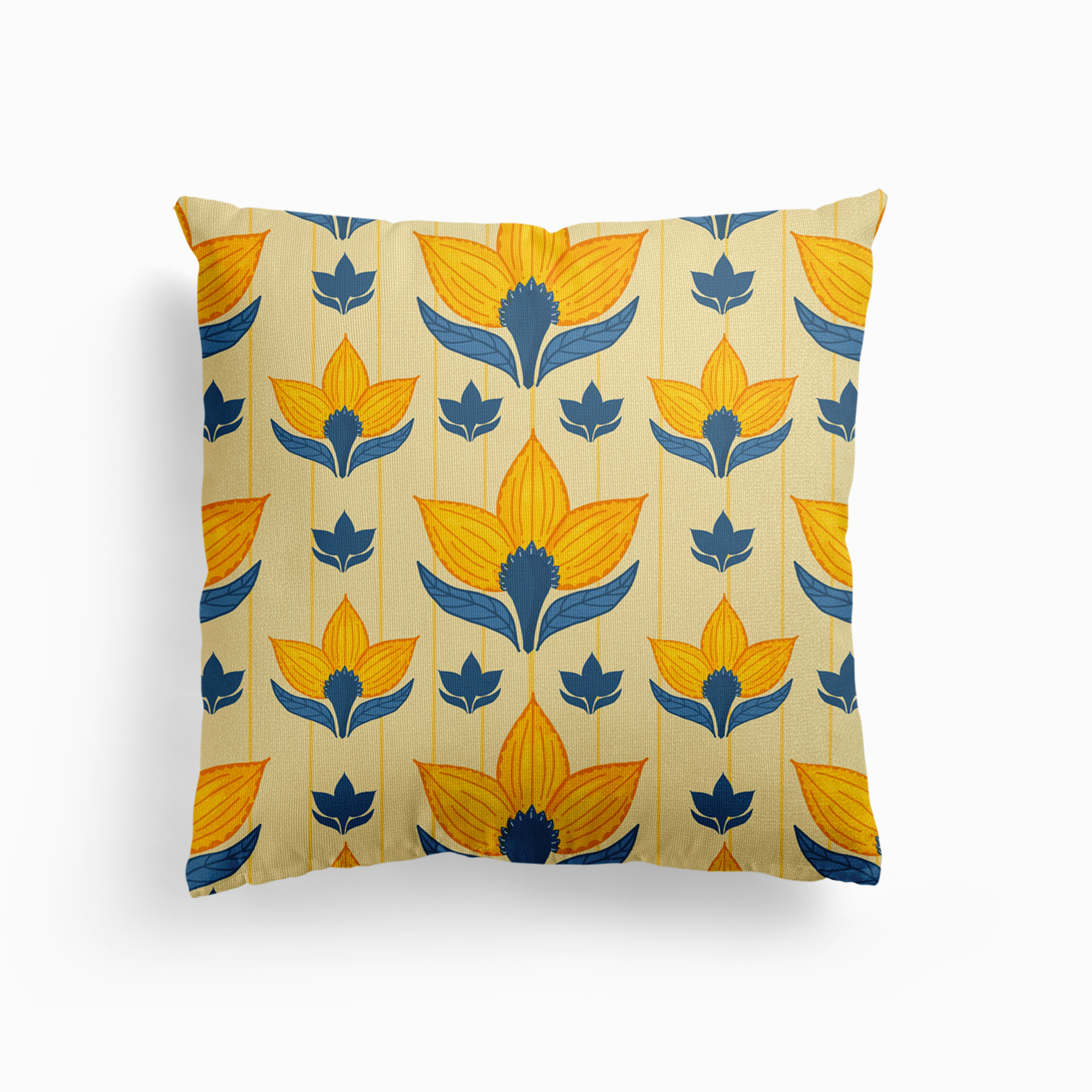 Sunshine Blooms Canvas Cuscino