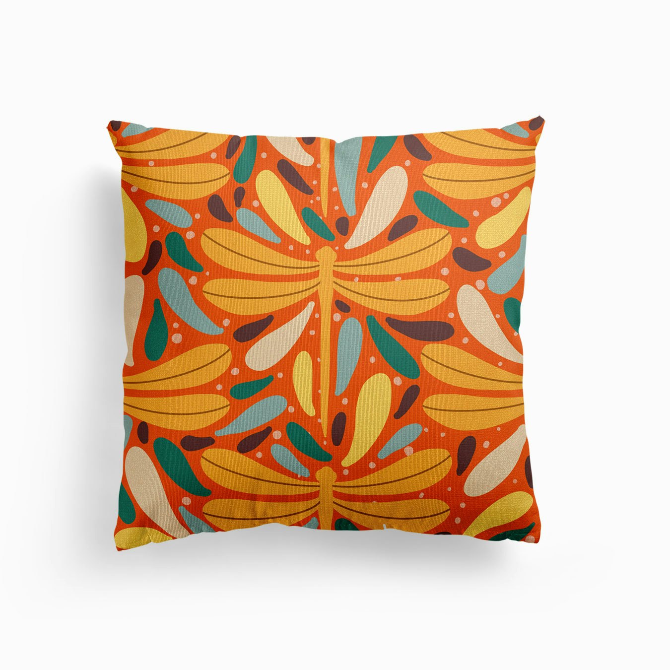 Dreaming Dragonflies Canvas Cushion by Mitalim Designs