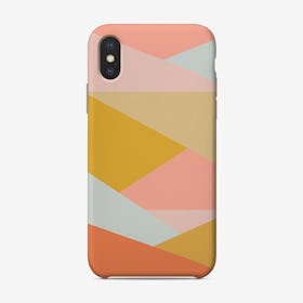 Earthy Triangle Color Block Phone Case
