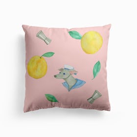 Salty Dog Pink Cushion