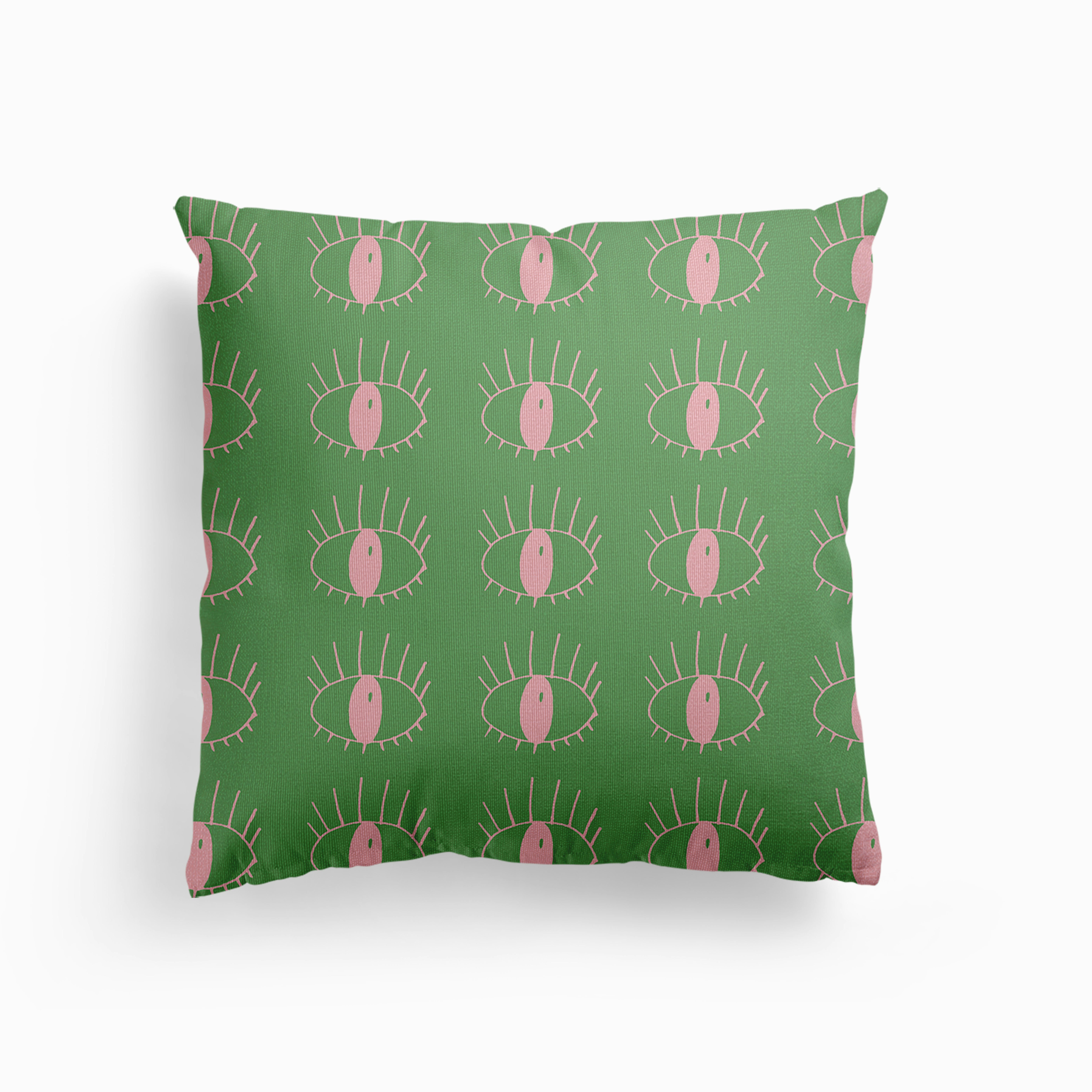 Vintage Cartoon Eye Pattern 2 Canvas Cushion by Mariasara Pattern Design