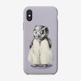 Miss Owl In Jumpsuit Phone Case