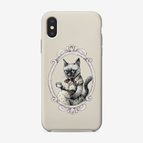 Portrait Of Lady Cat Phone Case
