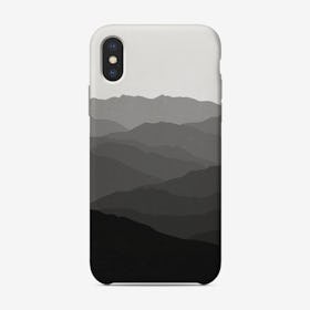 Shades Of Grey Mountains Phone Case