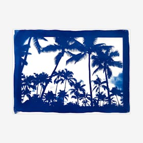 Acapulco Palm Sunset (Blue) - Large