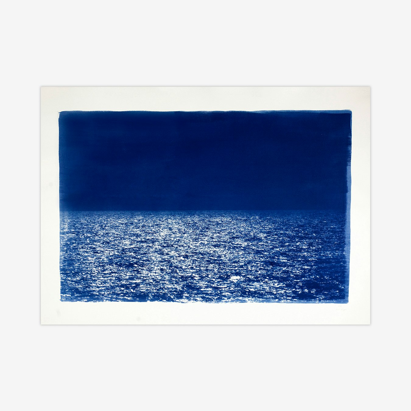Barcelona Beach Night Horizon by Kind of Cyan