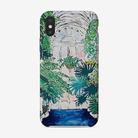 A Solitary Walk At Kew Gardens Plant House Interior Phone Case