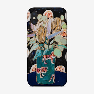 Banksia Bouquet With Tigers Winter Floral Phone Case