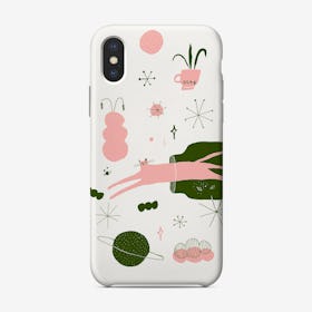 Cat And Universe Pink Phone Case