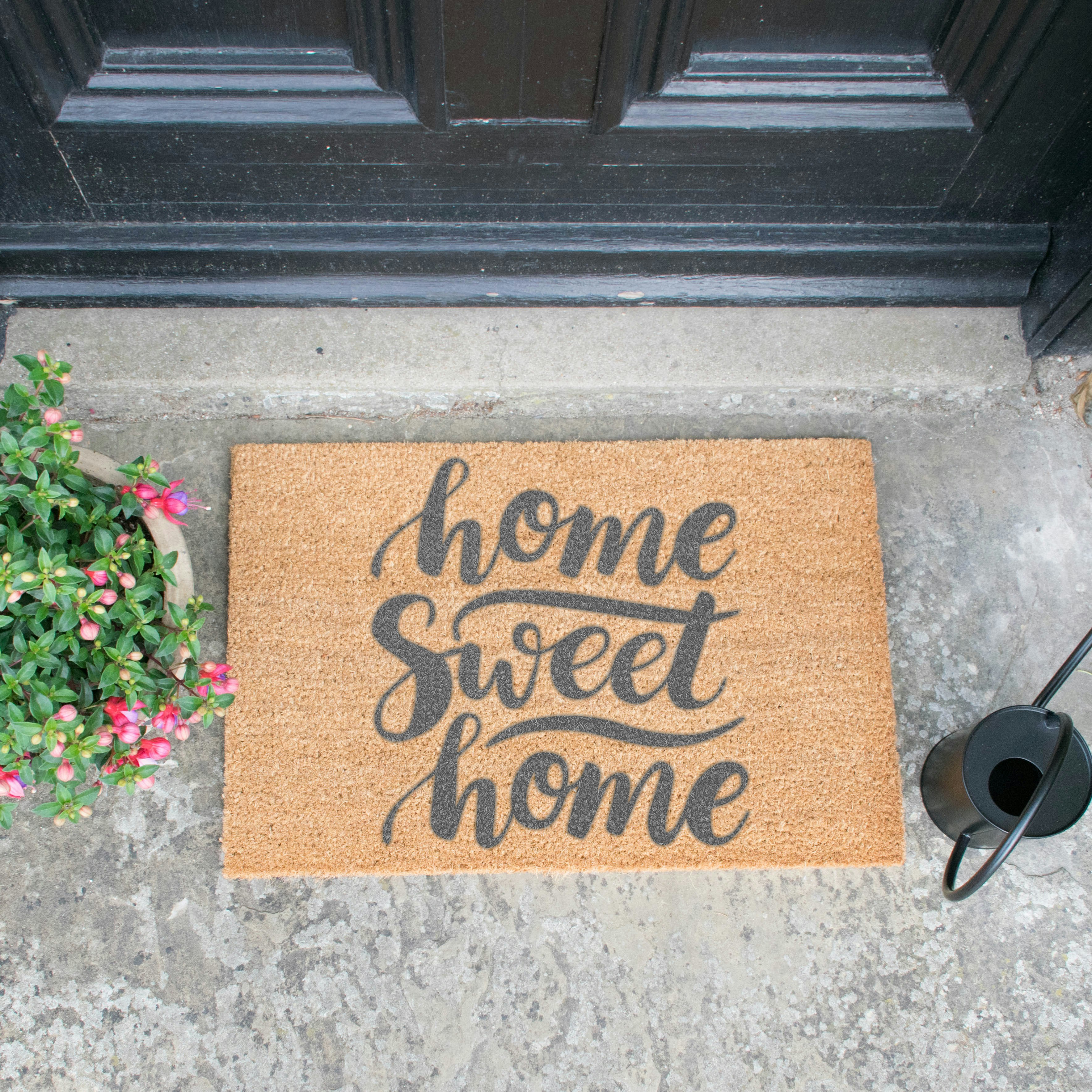 Home Sweet Home Grey Doormat By Artsy Doormats Fy