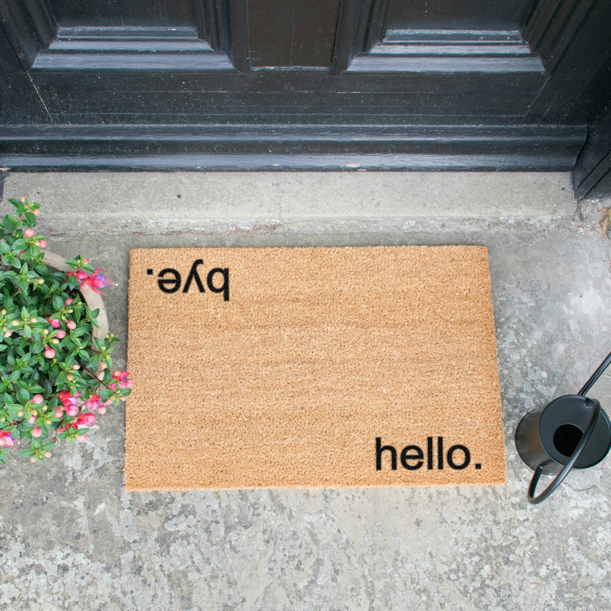 Hello, Bye Doormat by Artsy Doormats - Fy