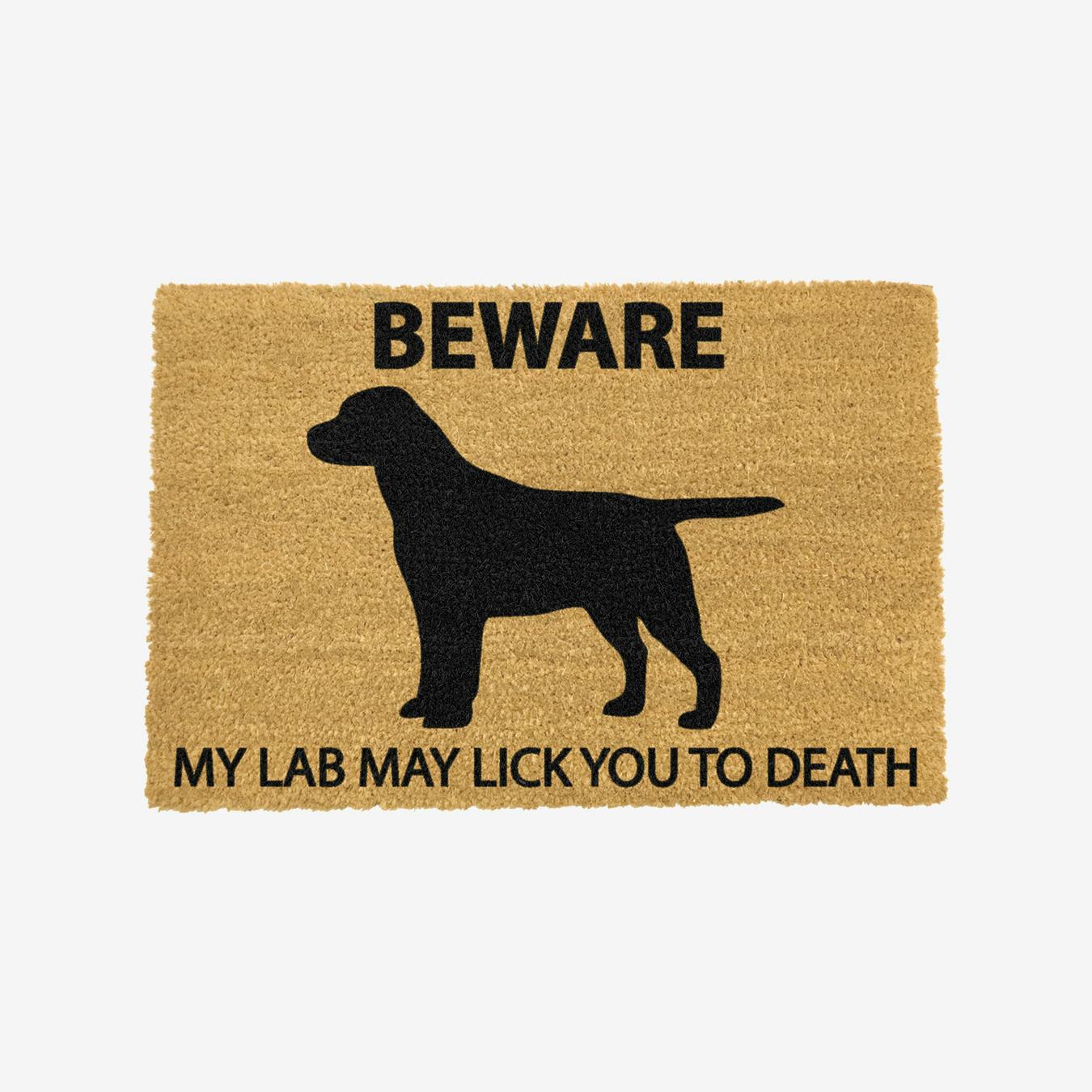 yellow lab doormat