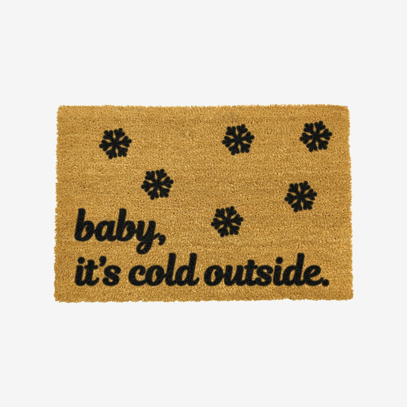 Baby It S Cold Outside Snowflakes Doormat