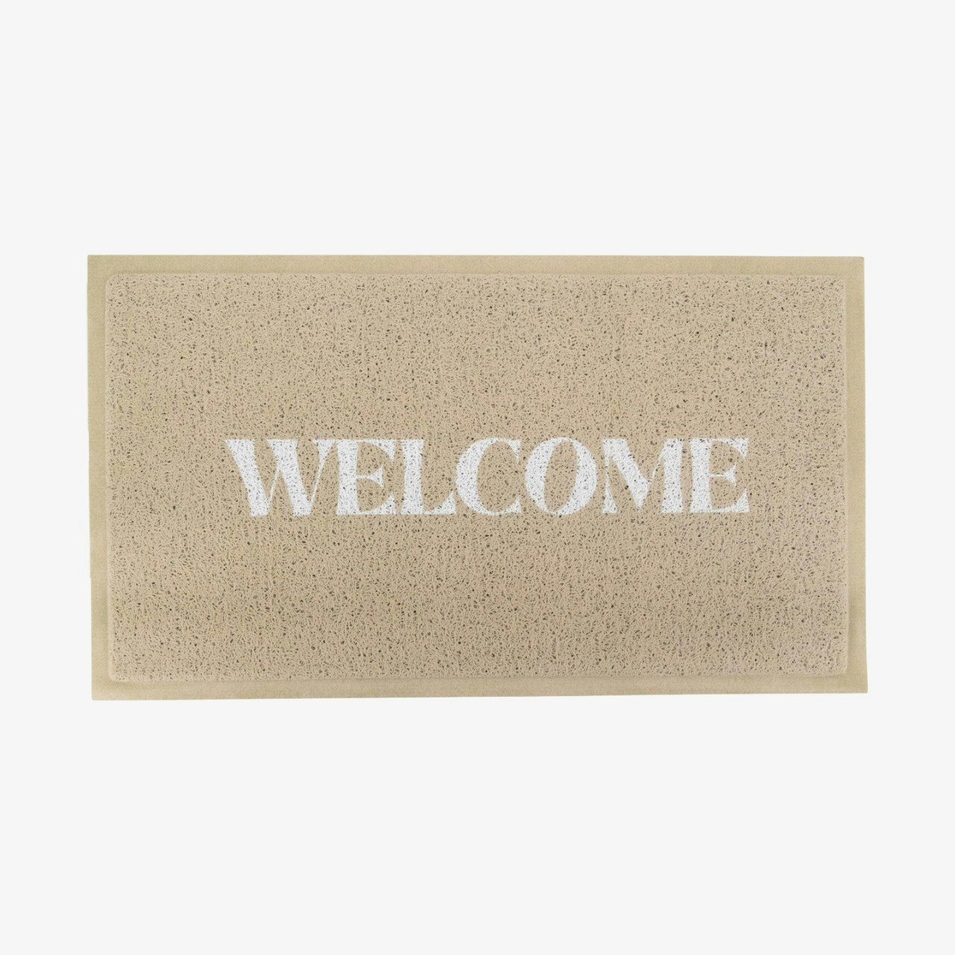 Beige Welcome Doormat by Artsy Mats