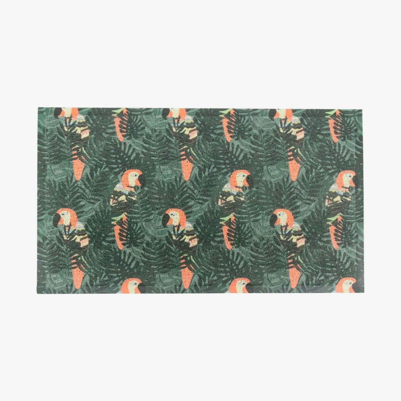 Green Jungle Bird Doormat by Artsy Mats