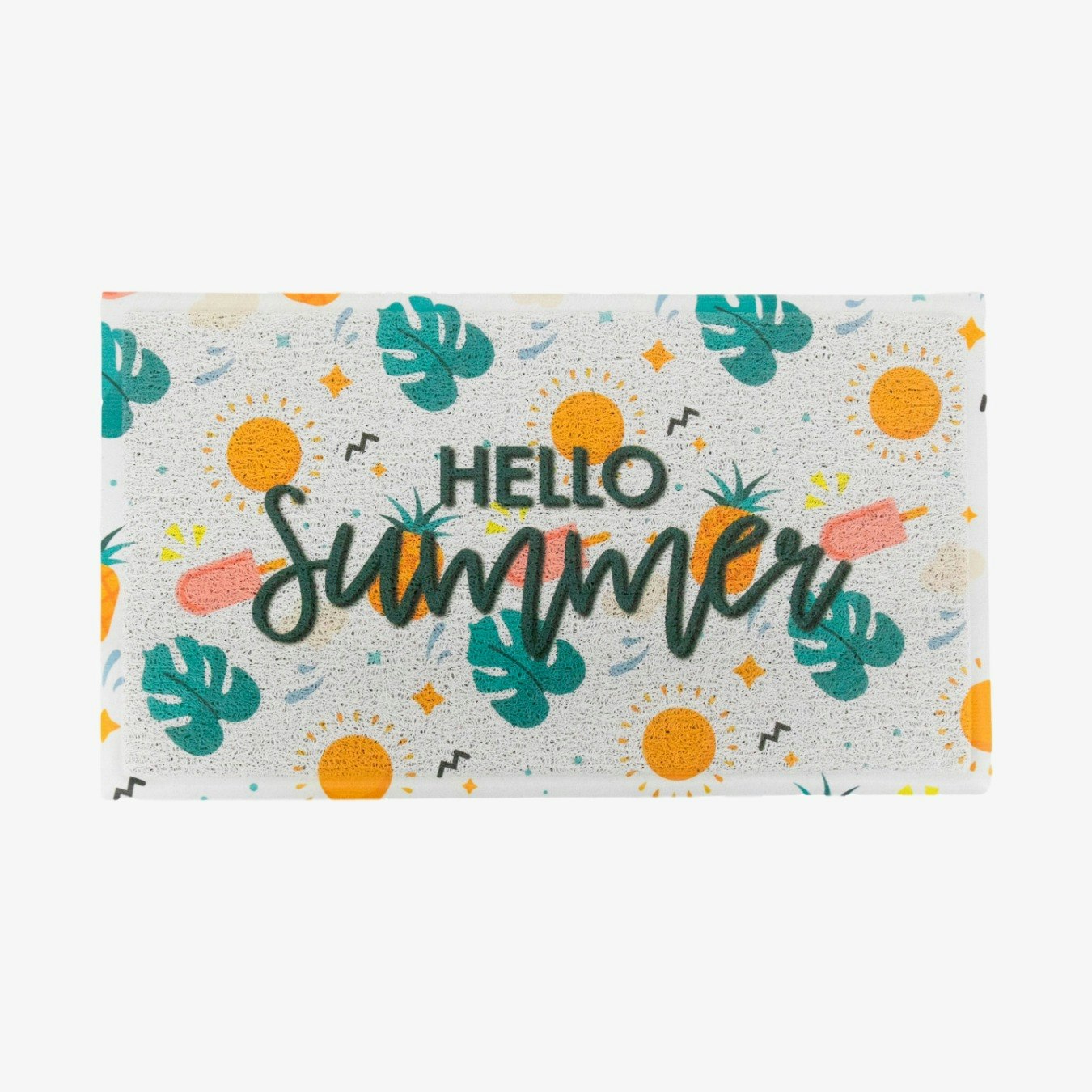 Multi Hello Summer Doormat by Artsy Mats