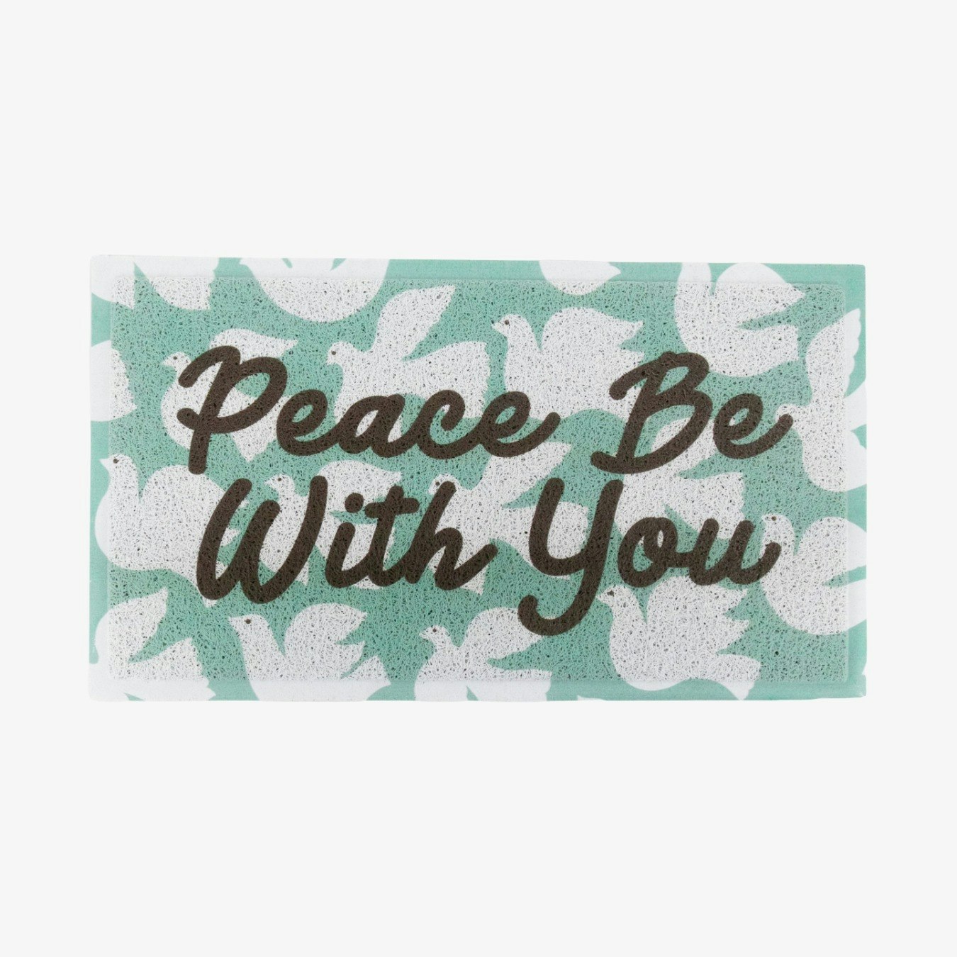 Multi Peace Be With You Doormat by Artsy Mats