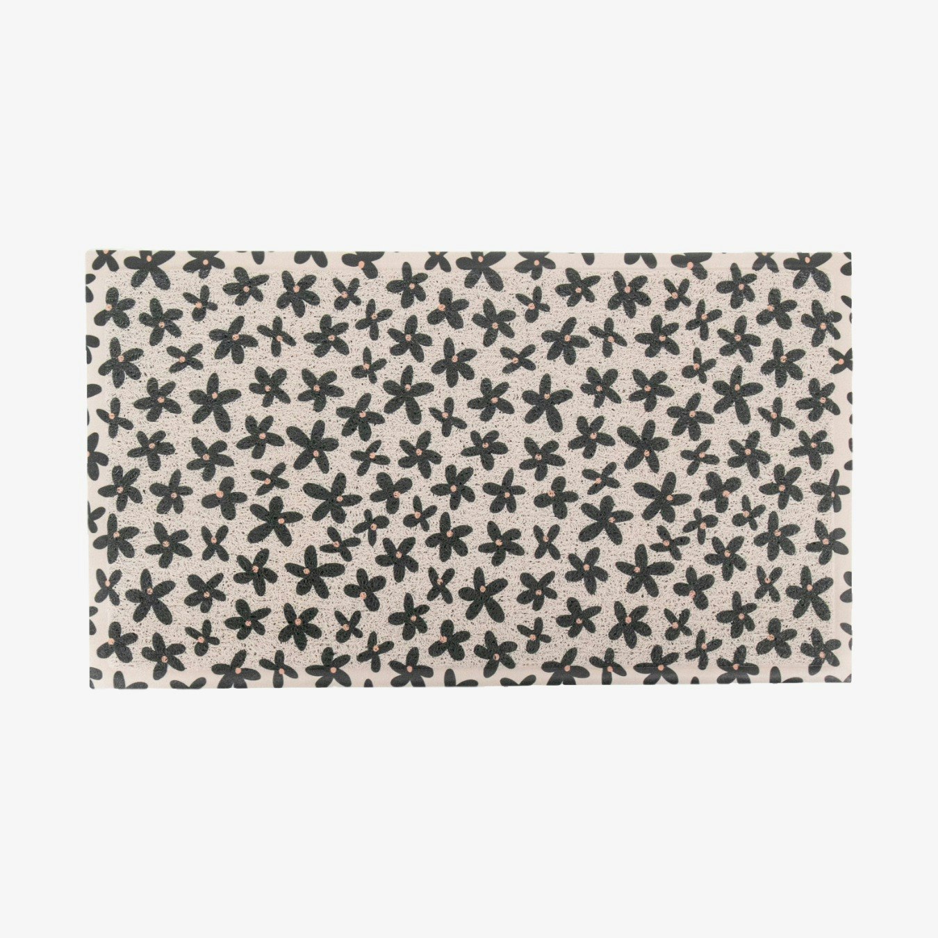 Navy Flower Doormat by Artsy Mats