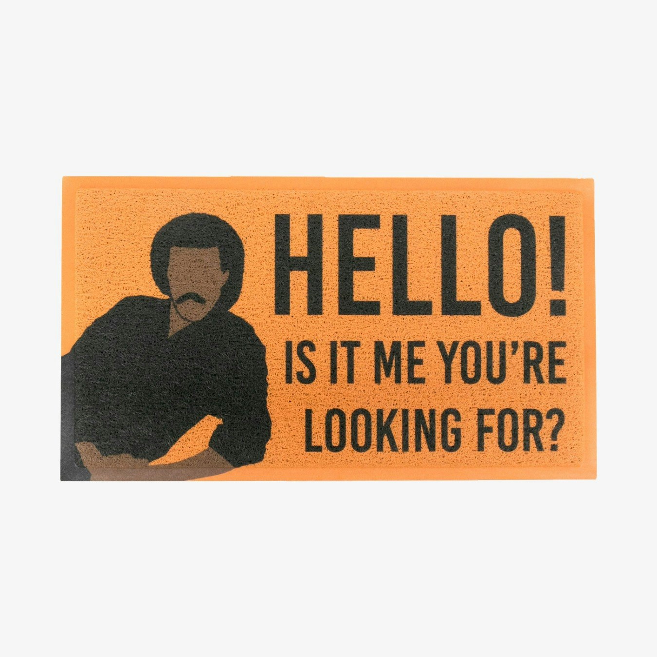 Orange Is It Me You're Looking For Doormat by Artsy Mats