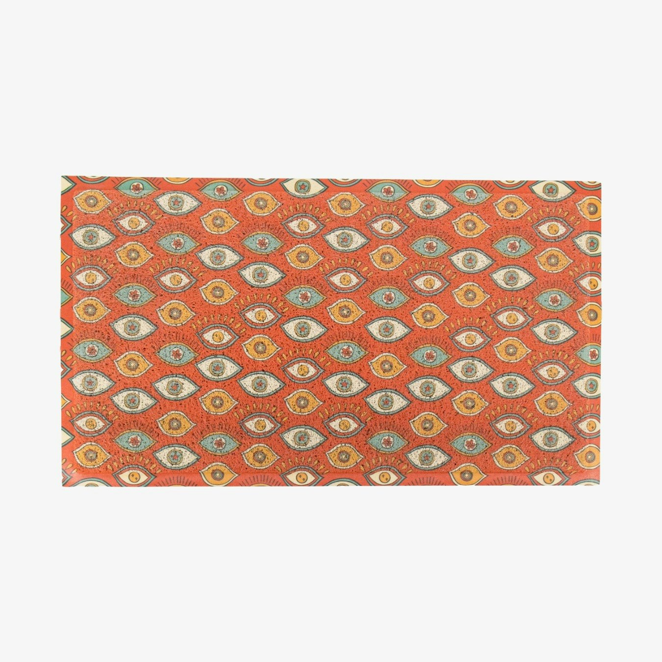 Red Star Eyes Doormat by Artsy Mats