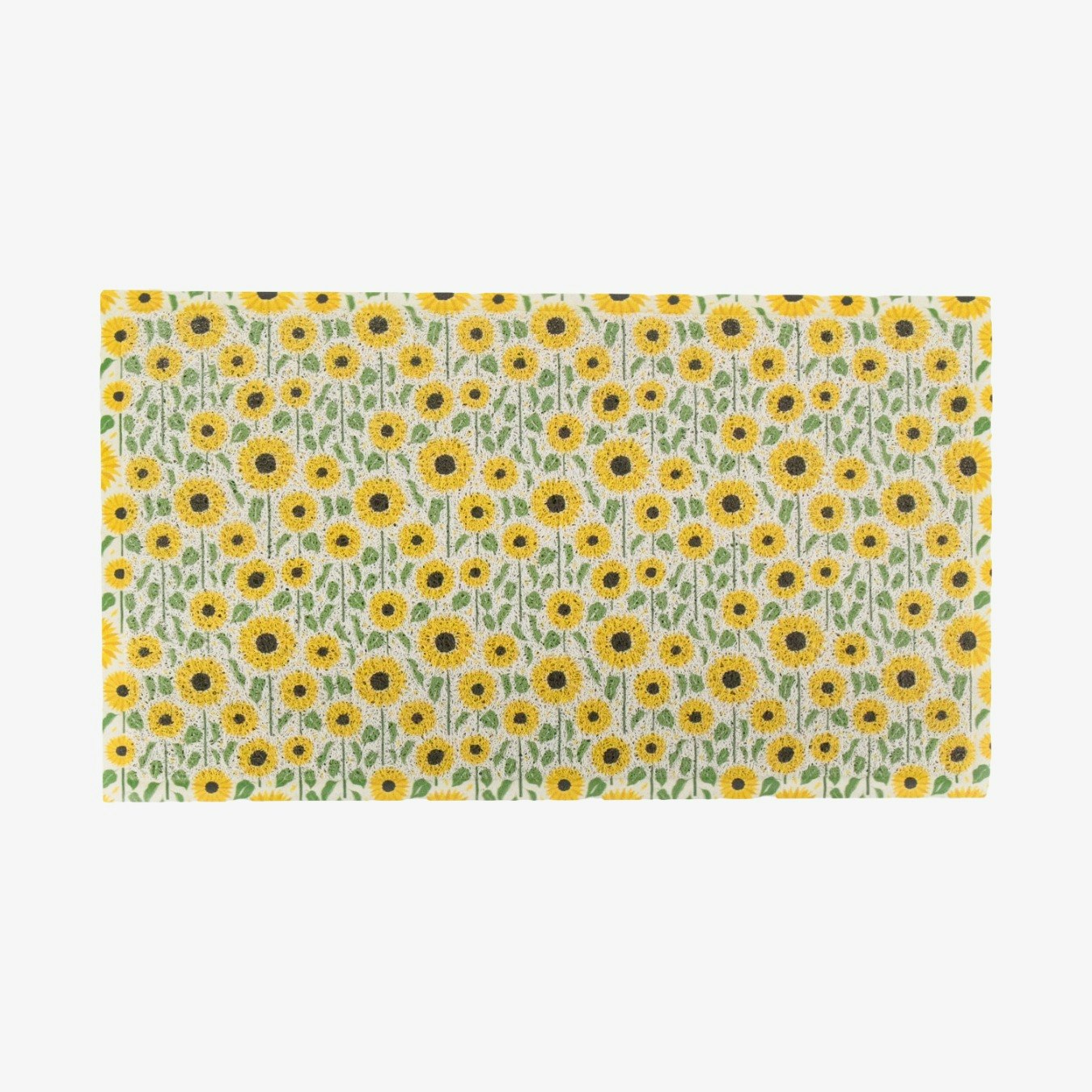 Yellow Sunflower Pattern Doormat by Artsy Mats