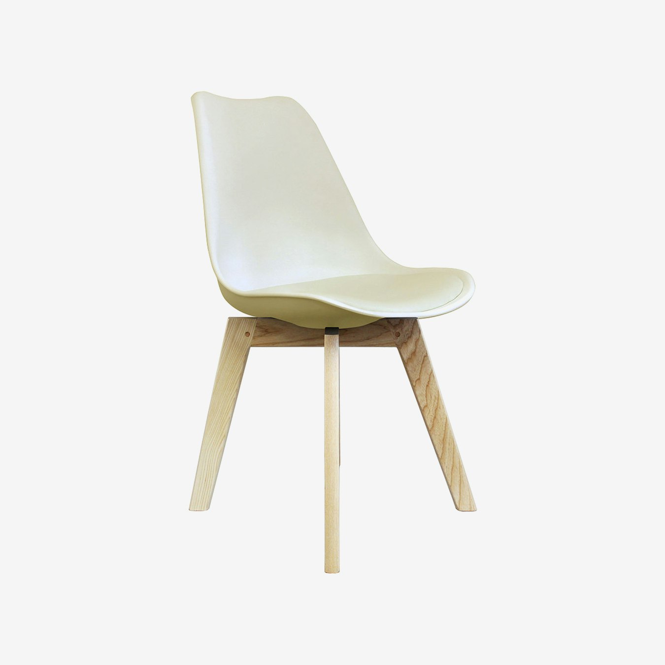 Vanilla Scandi Wood X Dining Chair by Ciel