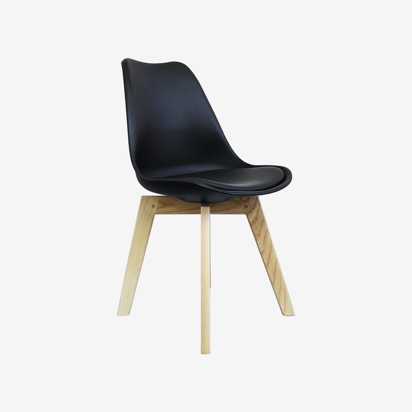 Black Scandi Wood X Dining Chair by Ciel