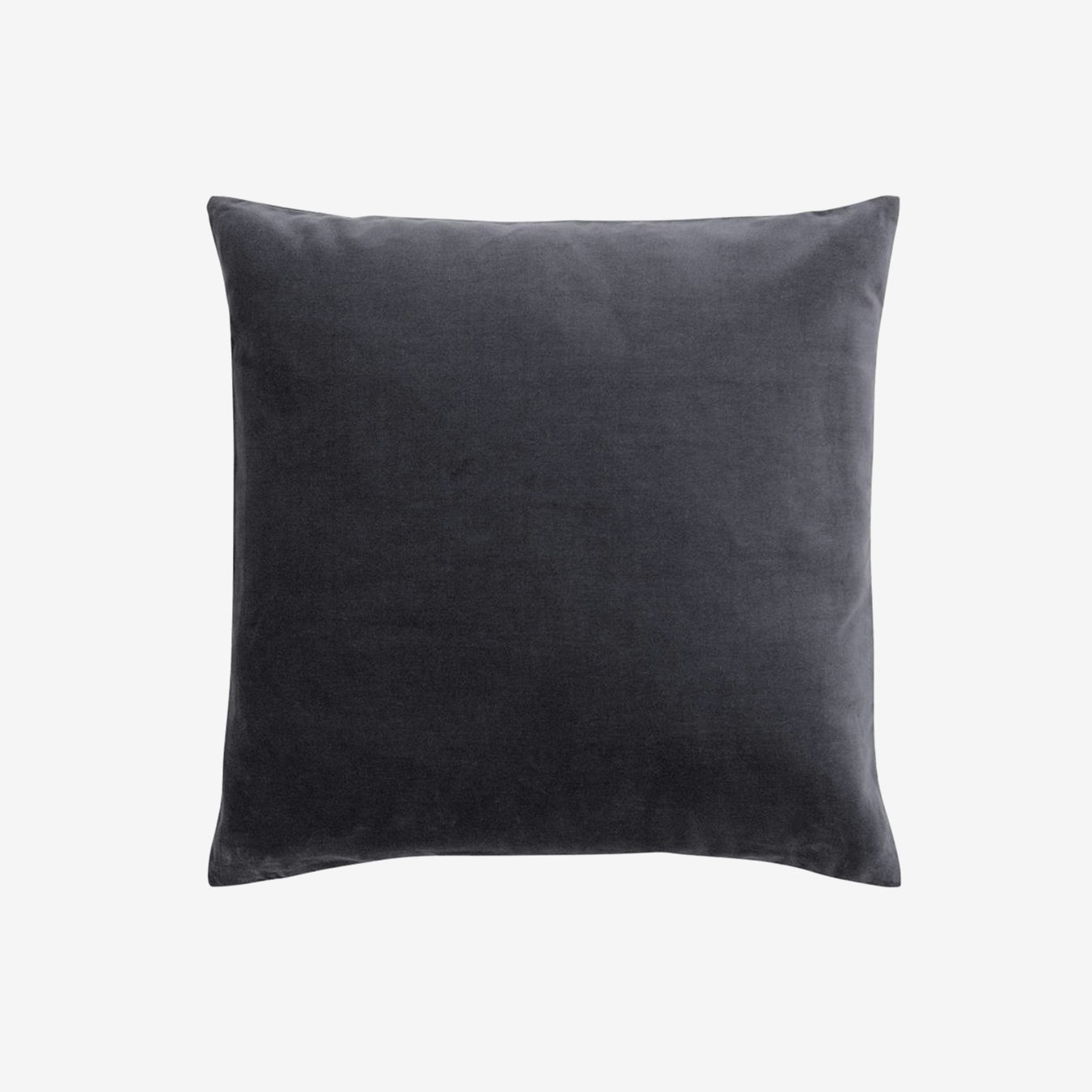 Charcoal Grey Velvet Cushion, Hypo Allergenic Microfibre by Ciel