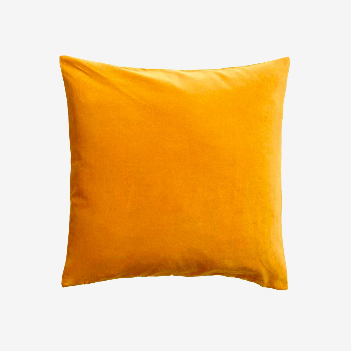 Yellow Velvet Scatter Cushion, Hypo Allergenic Microfibre by Ciel