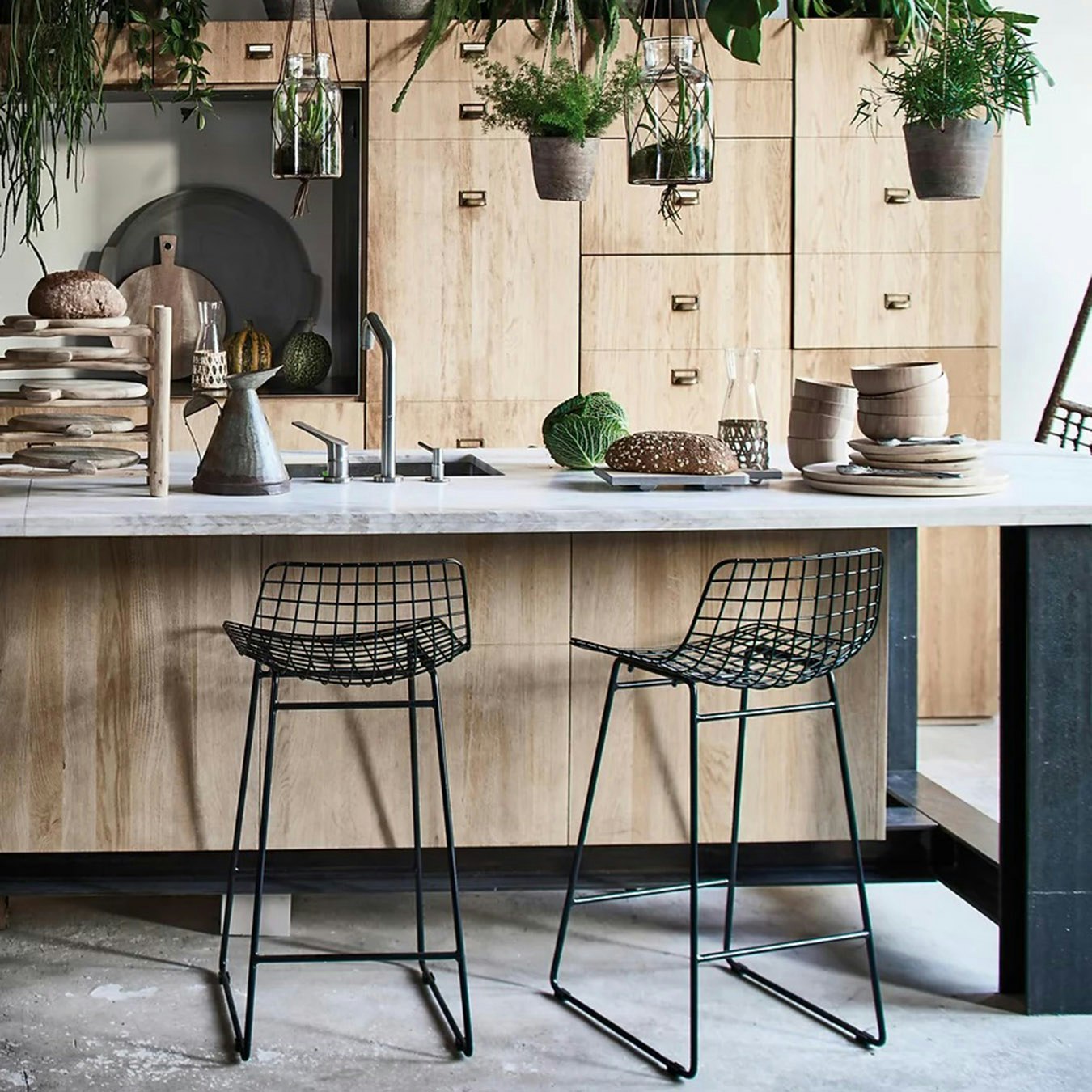 Mesh Bar Stool - Black by Ciel