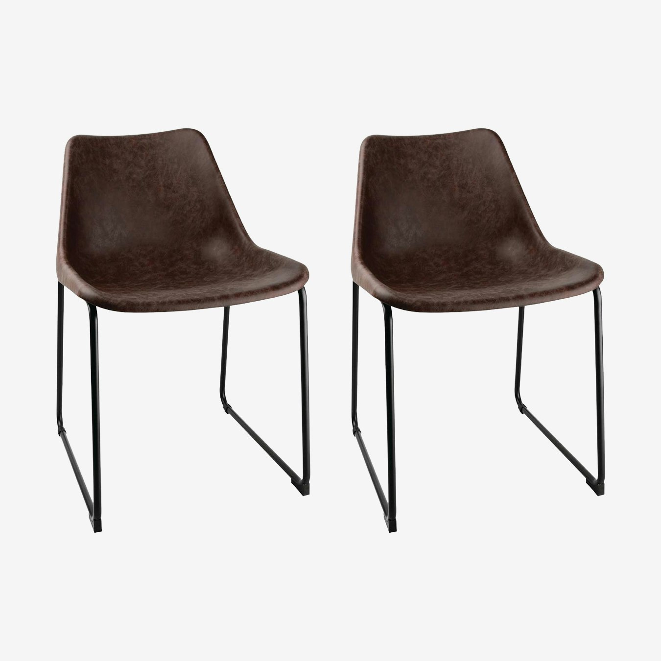 Bobby Dining Chair - Coffee - Set of 2 by Ciel