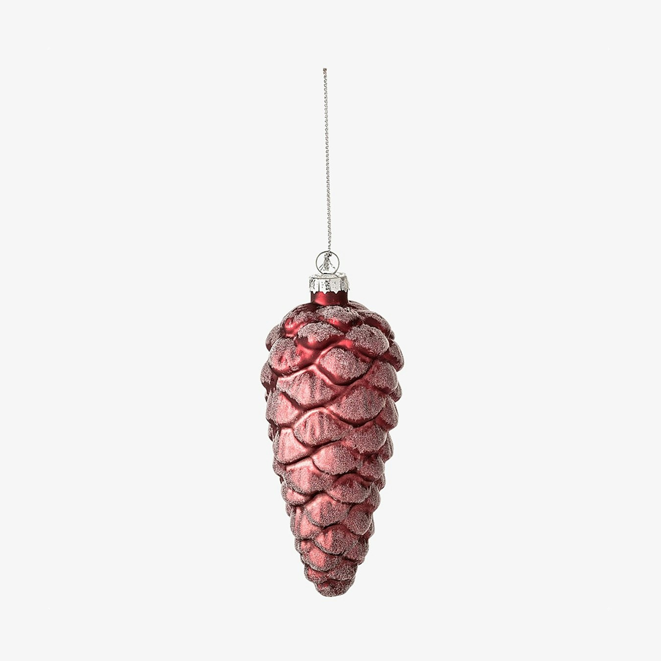 Glass Ornament - Red / Acorn by Ciel