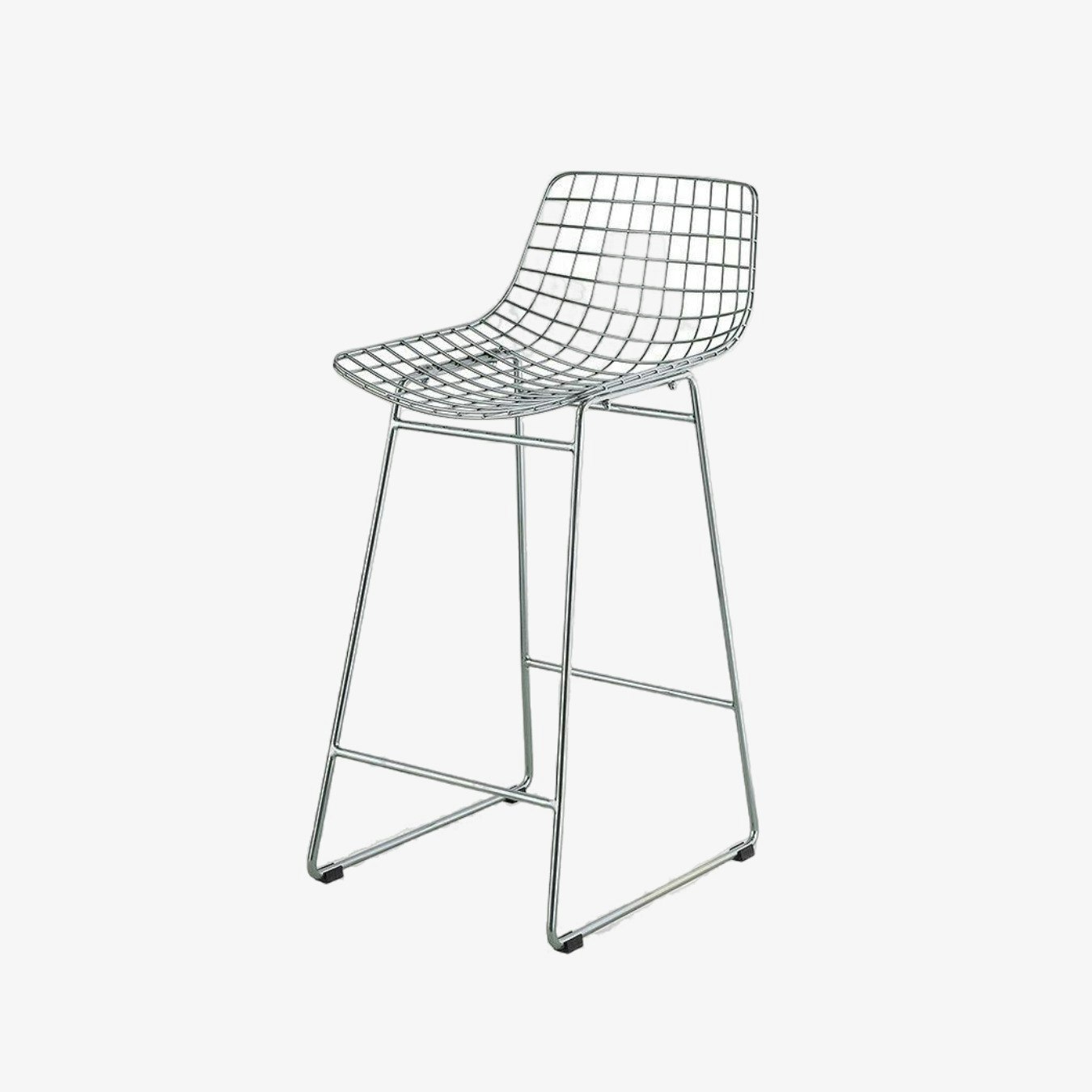 Metal Wire Bar Stool - Silver by Ciel