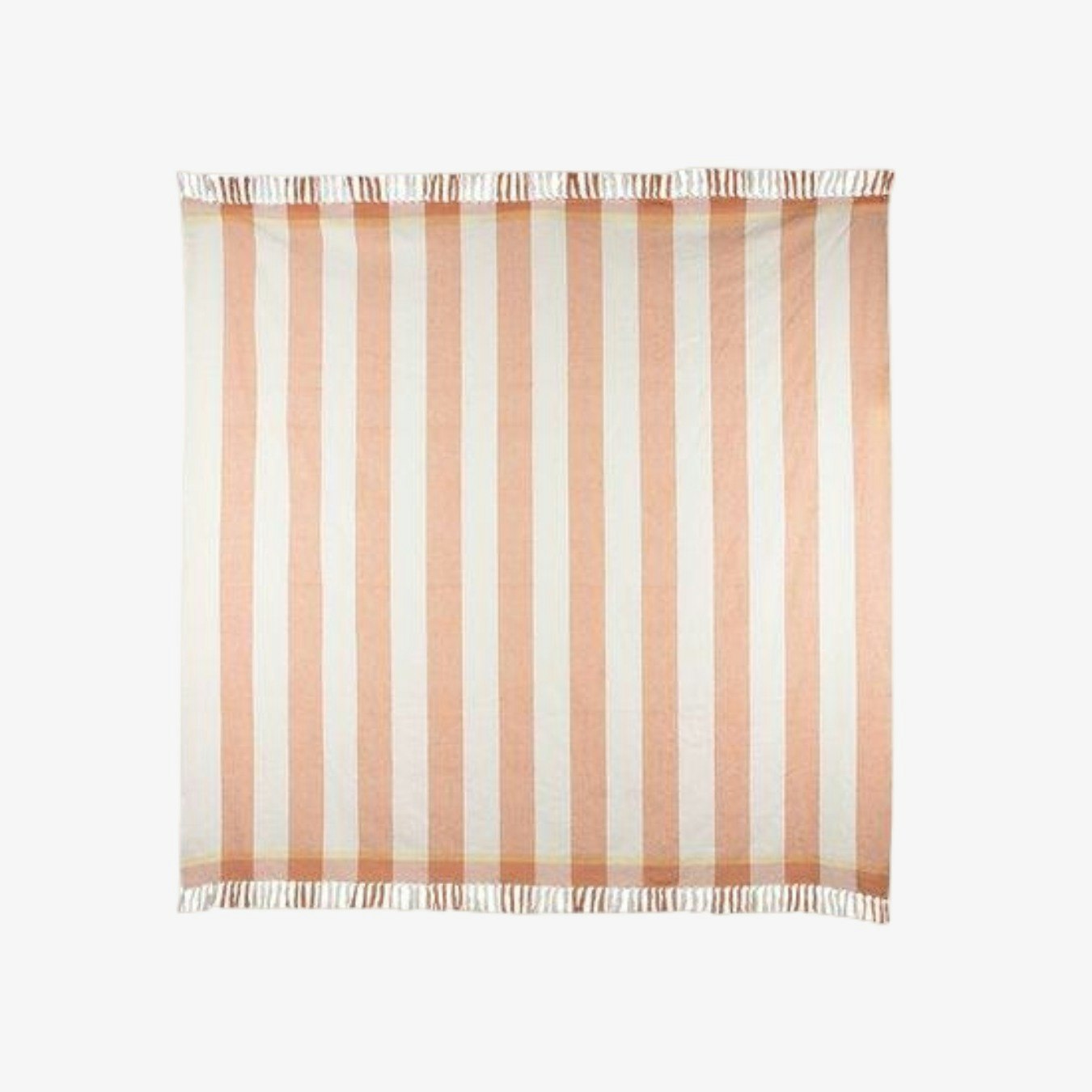 Beach Stripe Blanket - Peach / Cream by Ciel