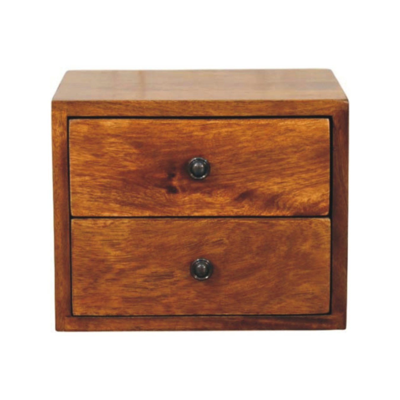 Solis 2-Drawer Chestnut Wall Mounted Nightstand by Artisan Furniture