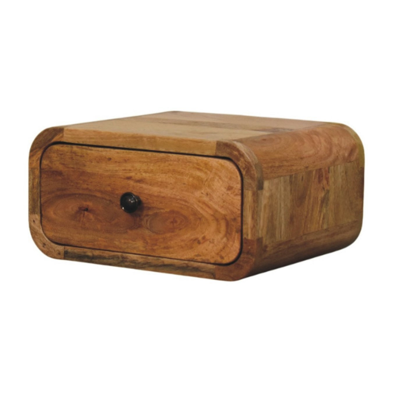 Avora Mini Wall-Mounted Oak-ish 1 Drawer Nightstand by Artisan Furniture