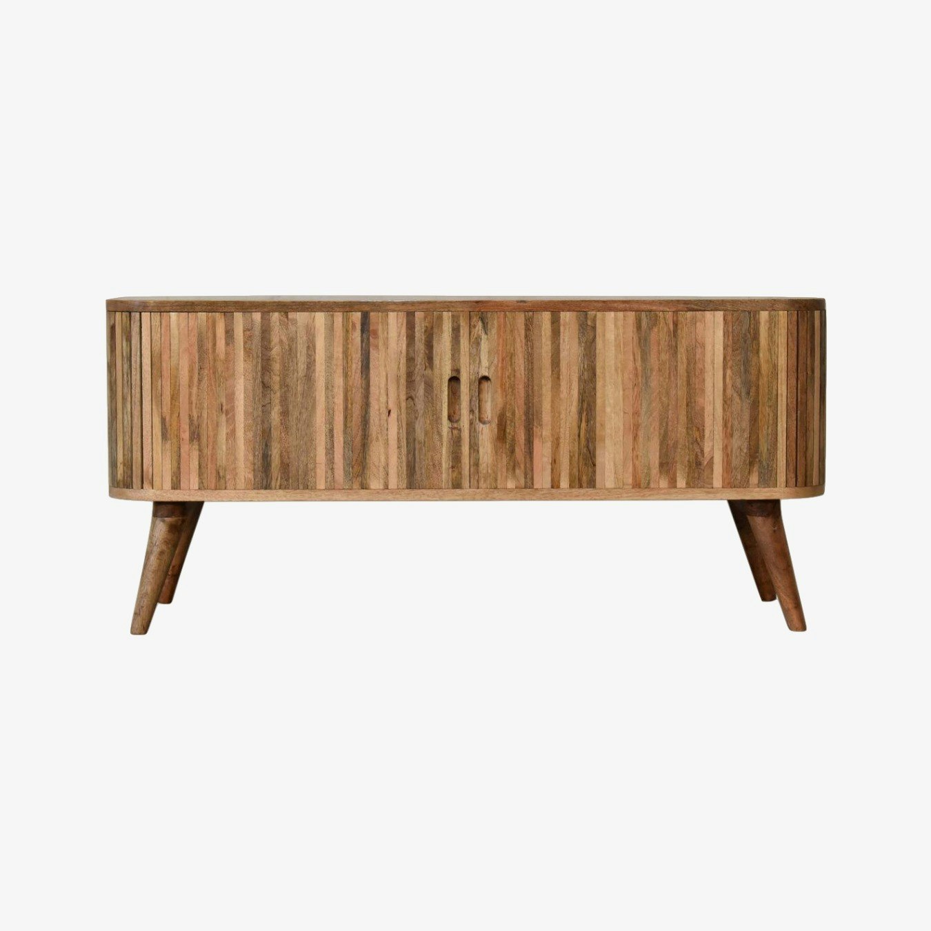 Mokka Media Unit - Mixed Wood Pattern by Artisan Furniture