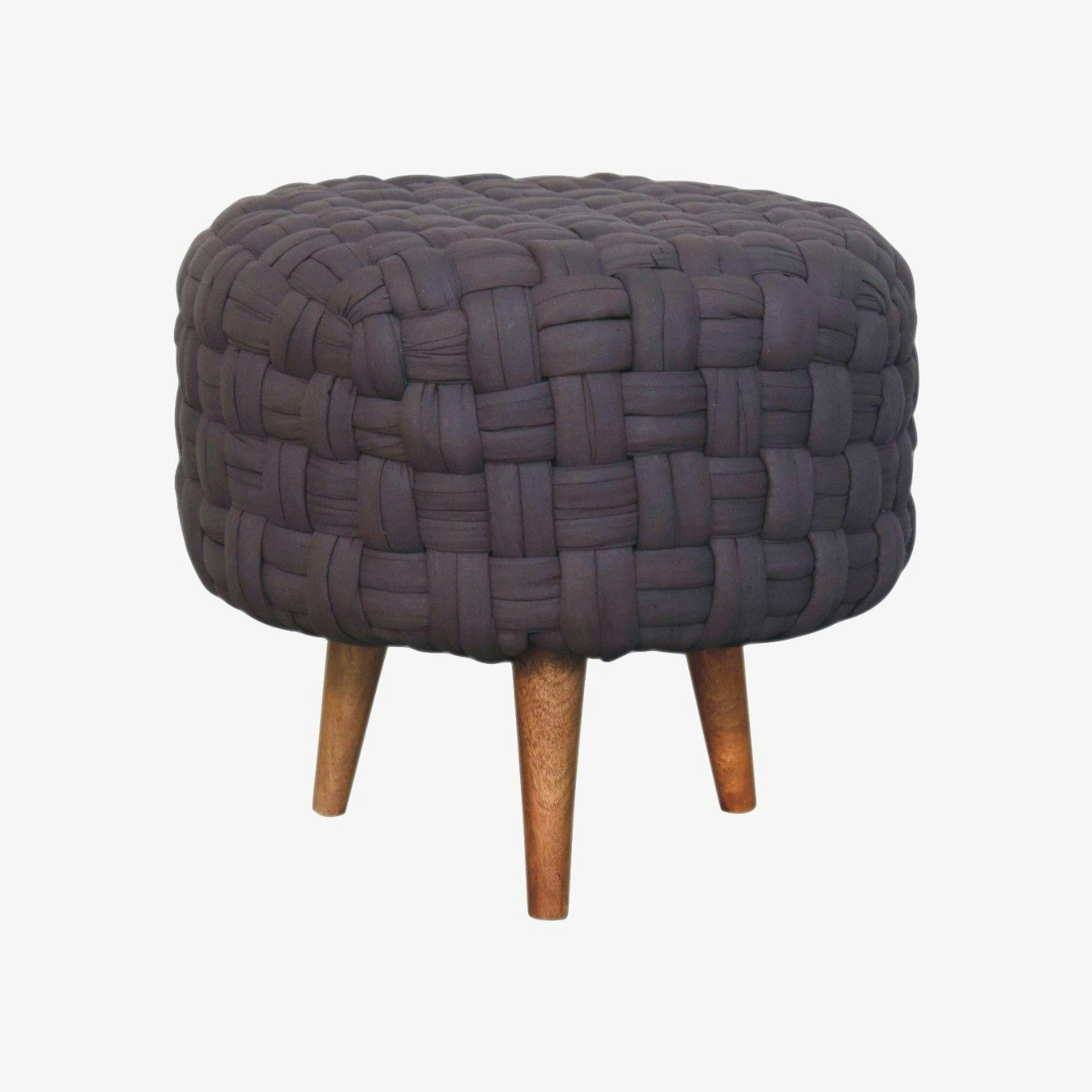 Tube Footstool - Grey by Artisan Furniture