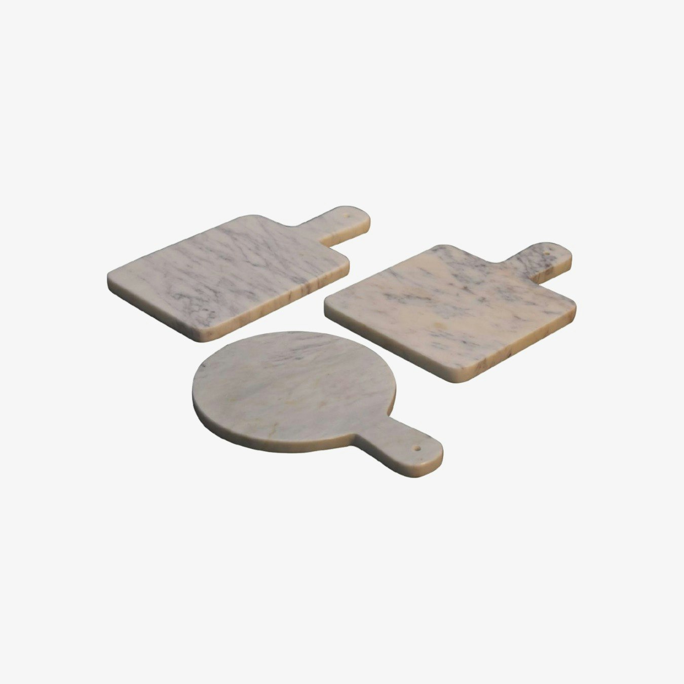 Marble Chopping Board - White - Set of 3 by Artisan Furniture