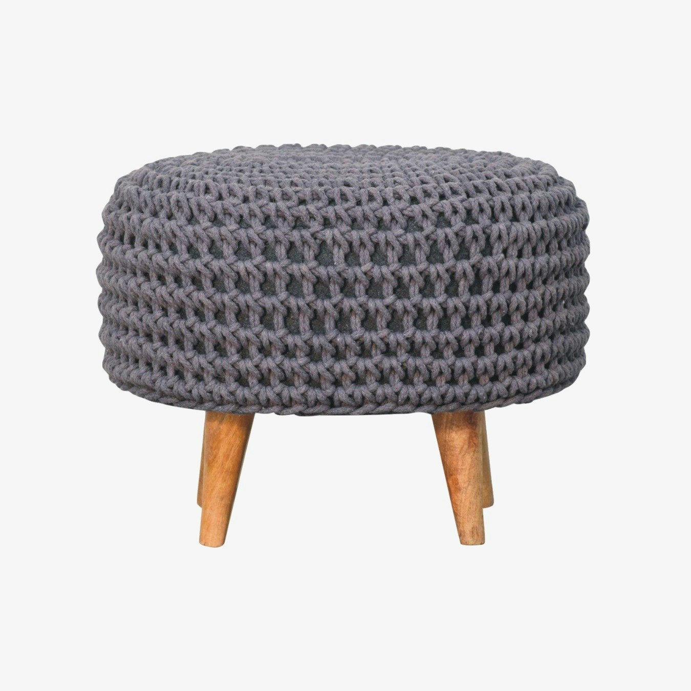 Keeva Oblong Footstool - Grey by Artisan Furniture