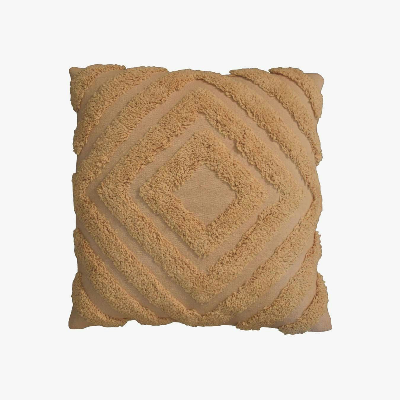 Diamond Cotton Cushion - Mustard - Set of 2 by Artisan Furniture