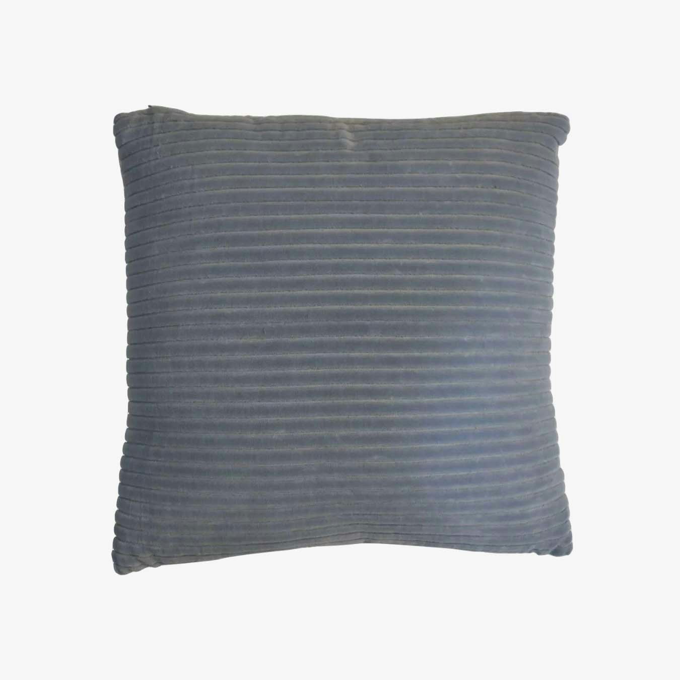Ribbed Cushion - Grey - Set of 2 by Artisan Furniture