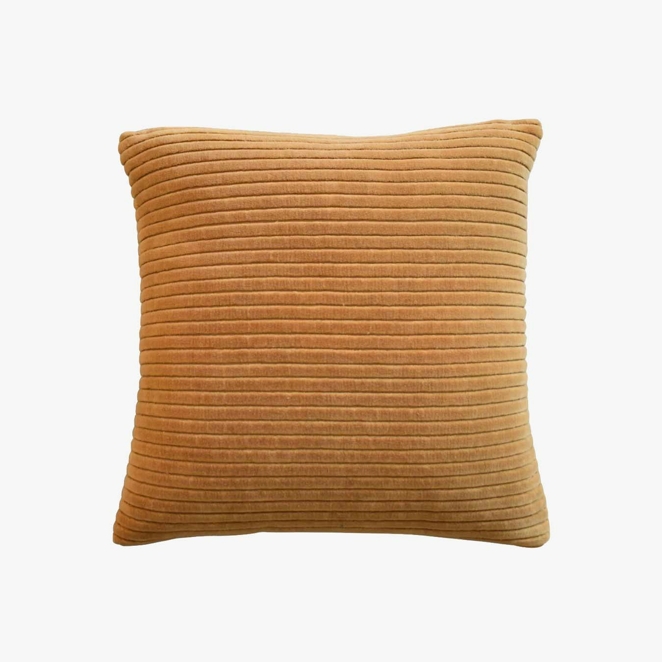 Ribbed Cushion - Mustard - Set of 2 by Artisan Furniture