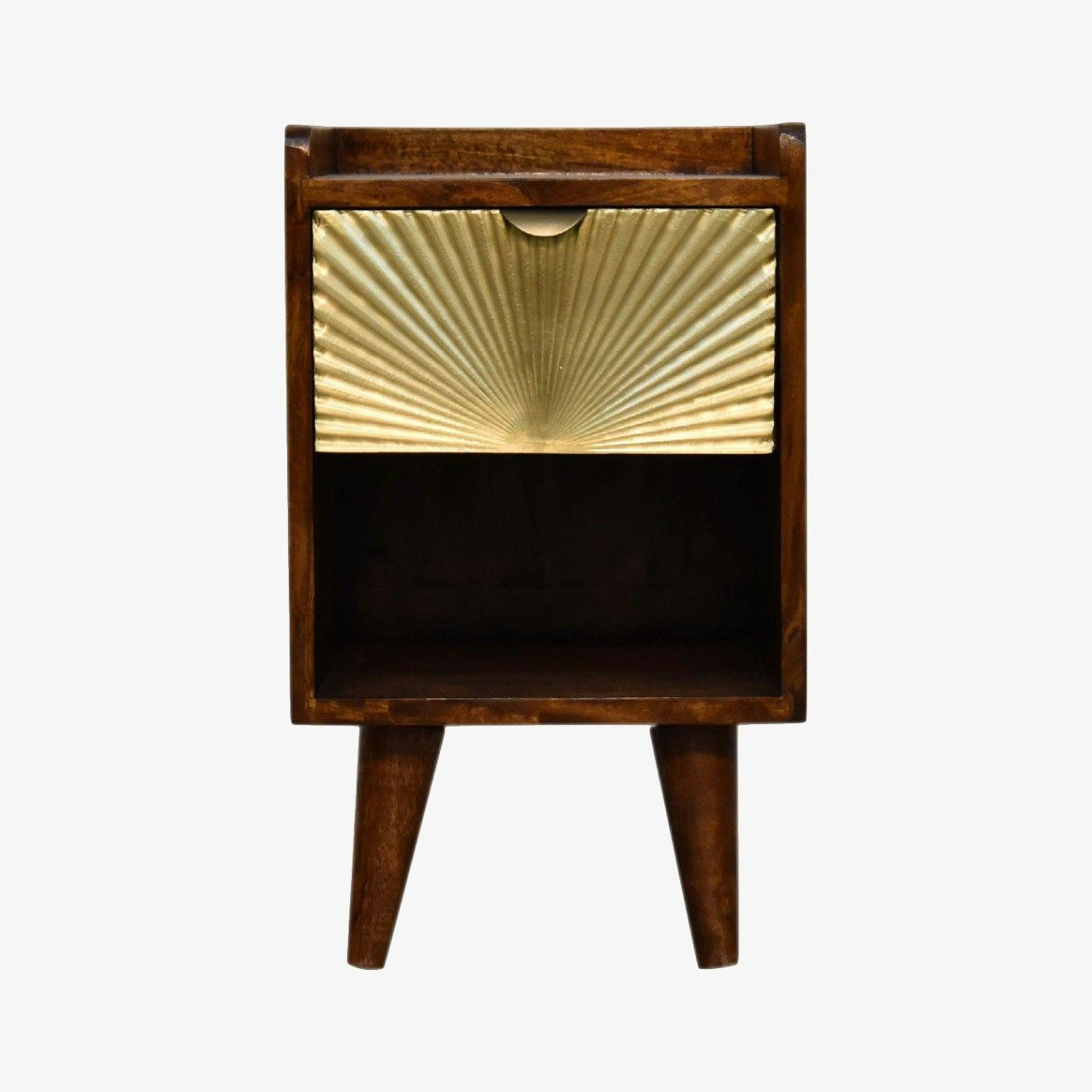 Mini Manila Gold 1-Drawer Bedside Table by Artisan Furniture