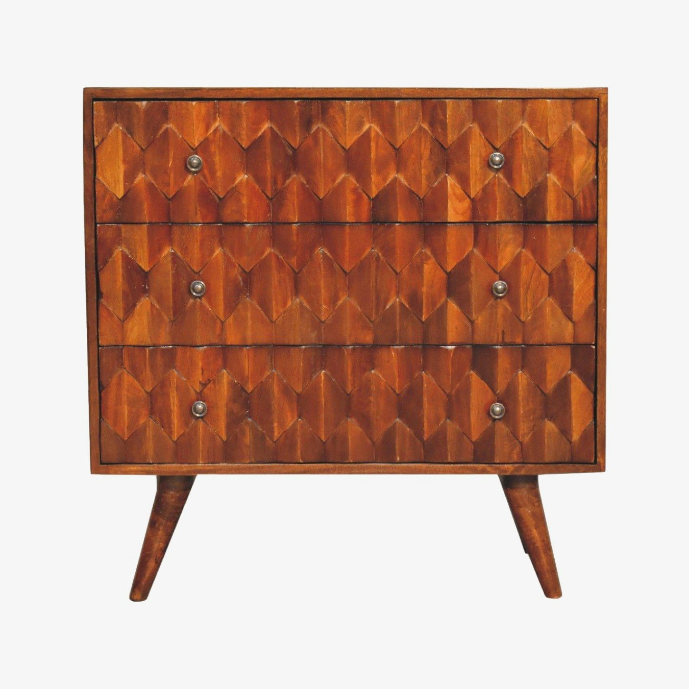 Pineapple Carved Chest - Chestnut by Artisan Furniture